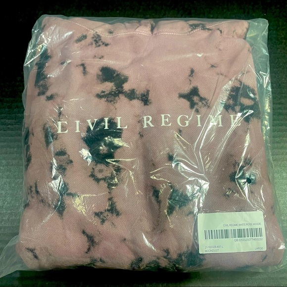 BNIB CIVIL REGIME MOON DUST TIE DYE HOODIE LARGE MENS UNISEX PRICE FIRM! - Picture 11 of 15